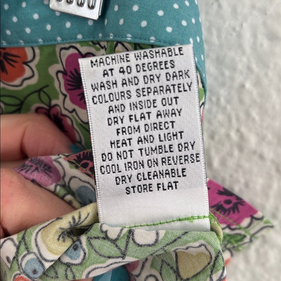 Boden 100% Cotton Floral Polka Dot Print Hotchpotch Shorts Size 16 NEW Cottage - Picture 9 of 12